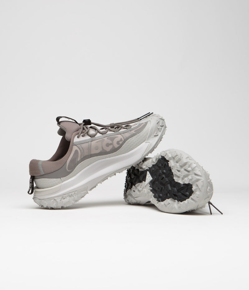 Nike ACG Mountain Fly 2 Low Shoes in Light Iron Ore and Black and Flat Pewter