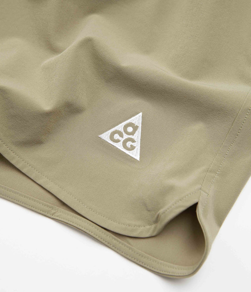Nike ACG New Sands Shorts in Neutral Olive and Summit White