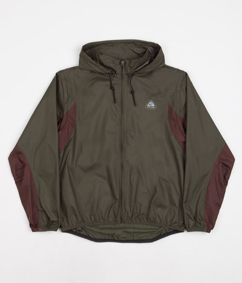 Nike ACG Oregon Series Micro Shell Jacket in Cargo Khaki and Earth / Black / Wolf Grey