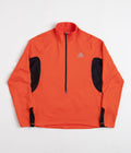 Nike ACG Oregon Series Polartec Zip Sweatshirt in Picante Red and Black / Wolf Grey