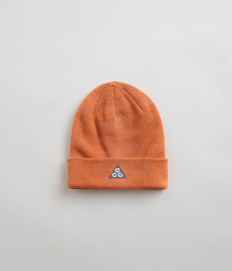 Nike ACG Peak Beanie in Campfire Orange and Total Orange