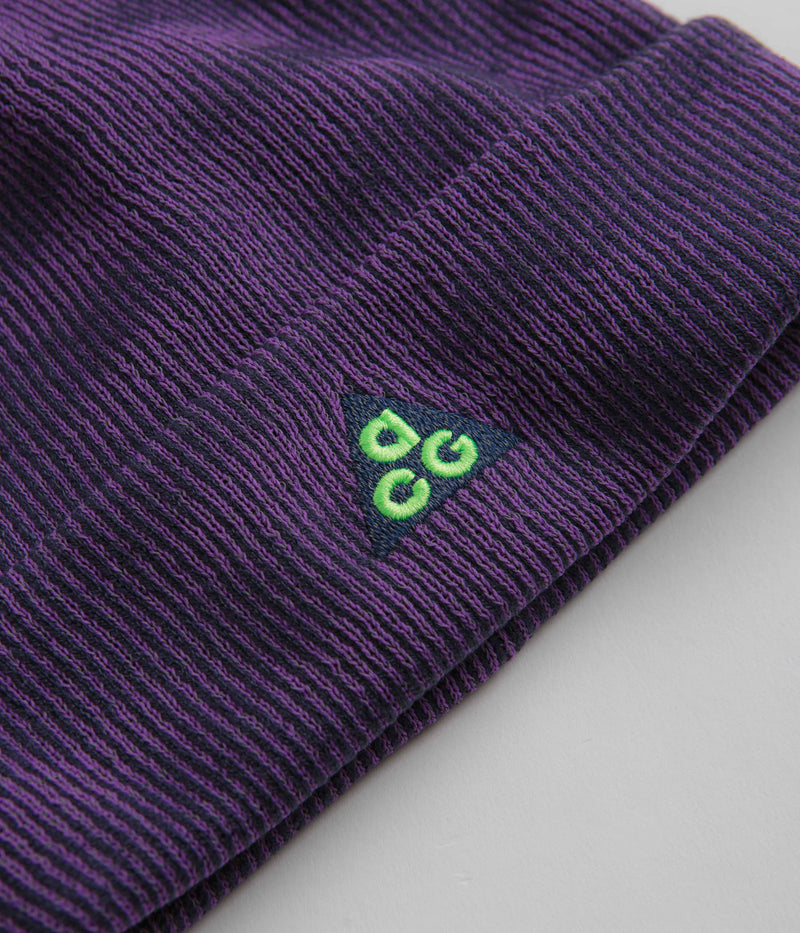 Nike ACG Peak Beanie in Purple Ink and Purple Cosmos