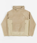 Nike ACG Polartec Wolf Tree Hoodie in Khaki and Limestone / Sanddrift