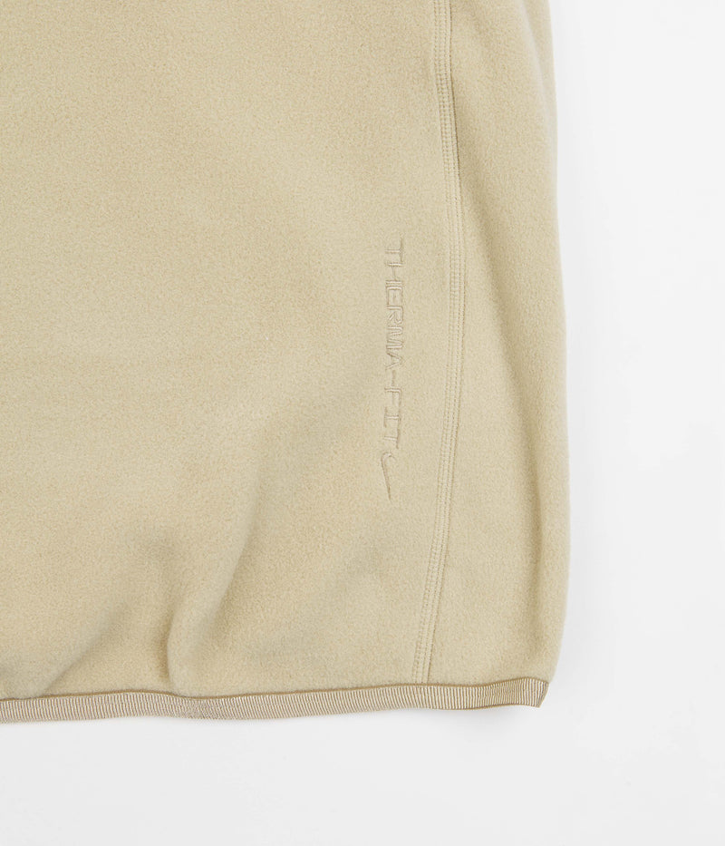 Nike ACG Polartec Wolf Tree Hoodie in Khaki and Limestone / Sanddrift