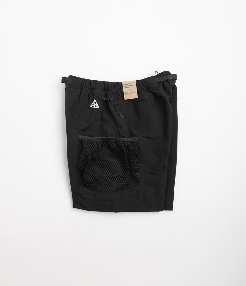 Nike ACG Snowgrass Cargo Shorts in Black and Anthracite / Summit White