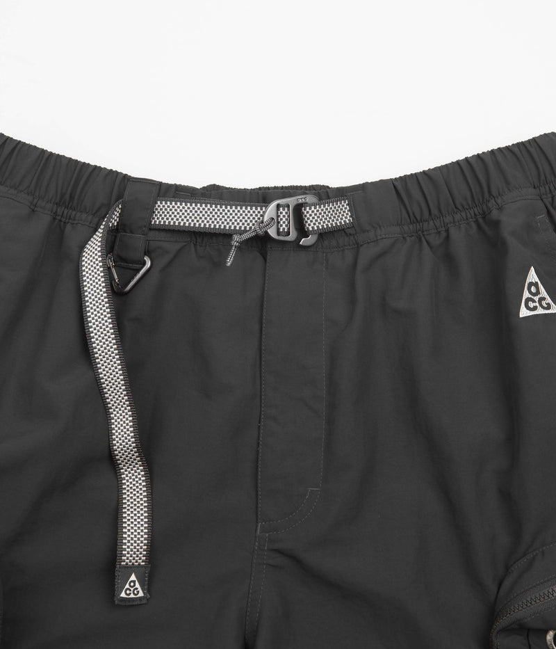 Nike ACG Snowgrass Cargo Shorts in Dark Smoke Grey and Summit White / Summit White
