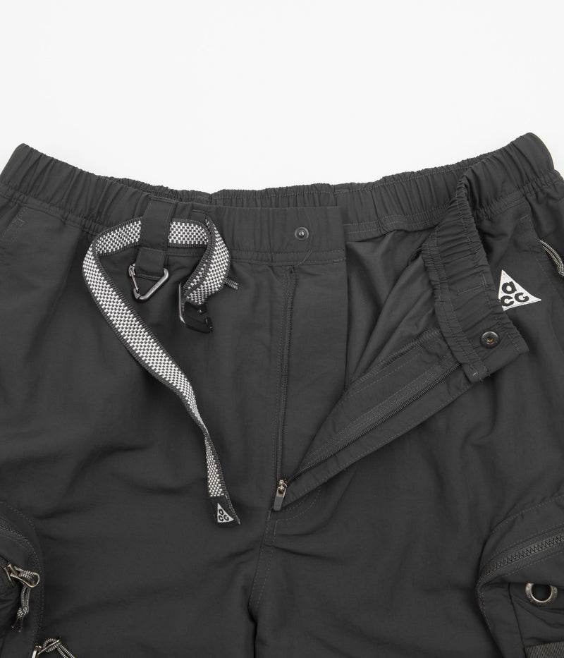 Nike ACG Snowgrass Cargo Shorts in Dark Smoke Grey and Summit White / Summit White