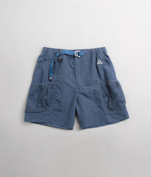 Nike ACG Snowgrass Cargo Shorts in Diffused Blue and Summit White