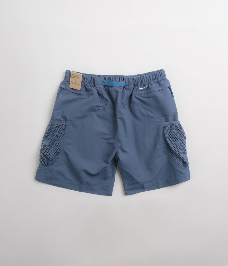 Nike ACG Snowgrass Cargo Shorts in Diffused Blue and Summit White