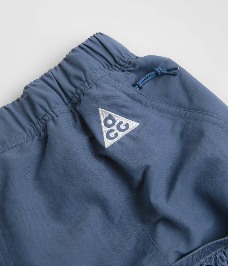 Nike ACG Snowgrass Cargo Shorts in Diffused Blue and Summit White