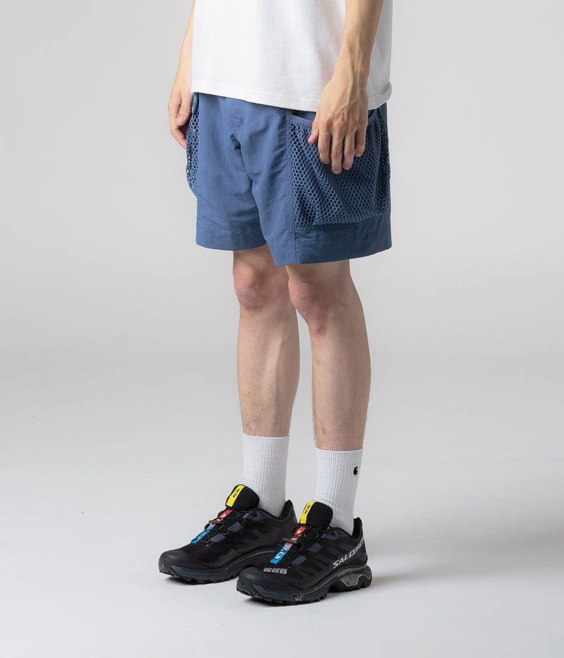 Nike ACG Snowgrass Cargo Shorts in Diffused Blue and Summit White