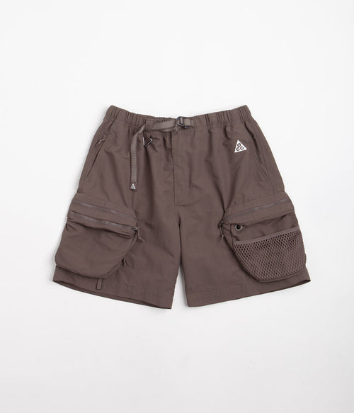 Nike ACG Snowgrass Cargo Shorts in Ironstone and Moon Fossil / Summit White