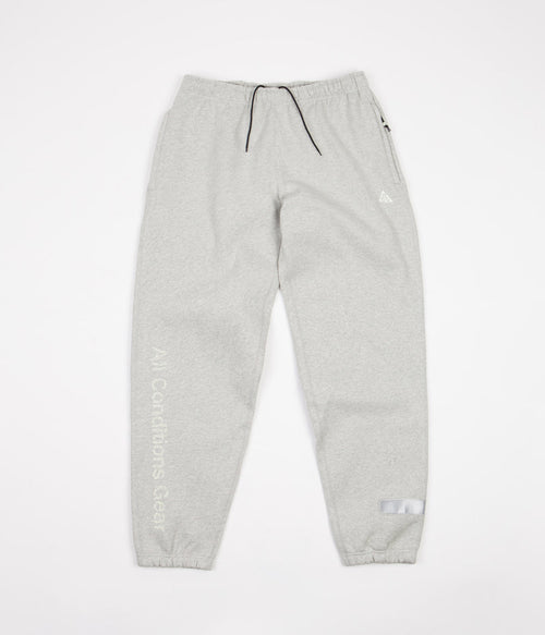 Nike ACG Therma-FIT Airora Fleece Pants in Grey Heather and Black / Light Smoke Grey