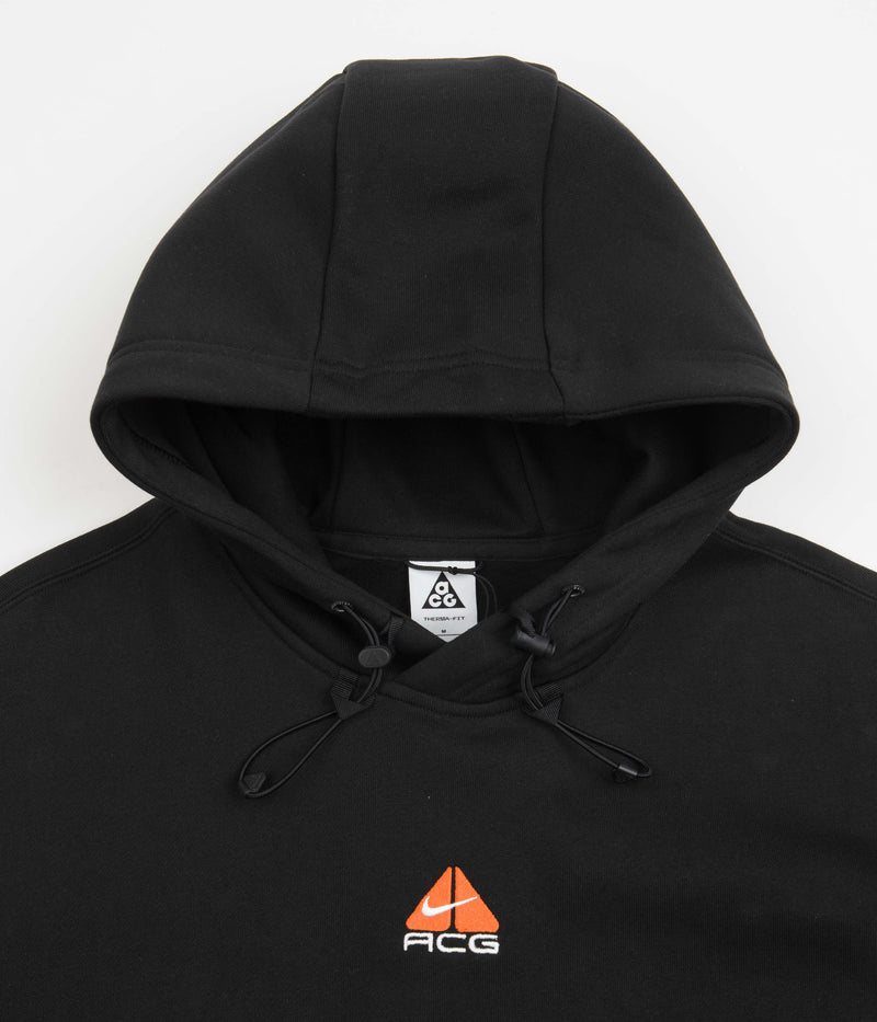 Nike ACG Therma-FIT Fleece Hoodie in Black and Dark Smoke Grey / Summit White