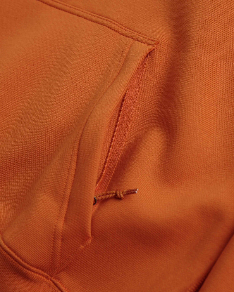 Nike ACG Therma-FIT Fleece Hoodie in Campfire Orange and Summit White