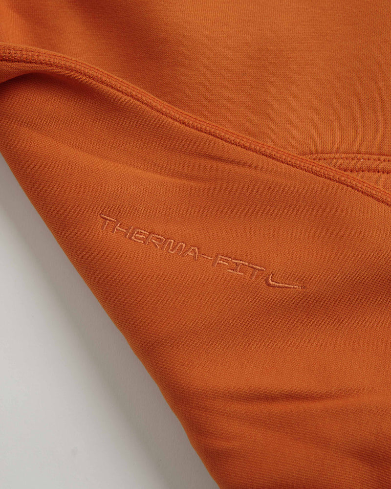 Nike ACG Therma-FIT Fleece Hoodie in Campfire Orange and Summit White
