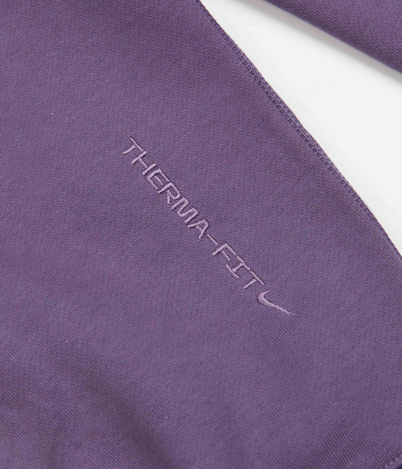 Nike ACG Therma-FIT Fleece Hoodie in Canyon Purple and Amethyst Wave / Summit White