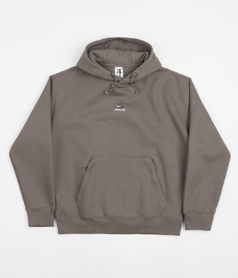Nike ACG Therma-FIT Fleece Hoodie in Olive Grey and Ironstone