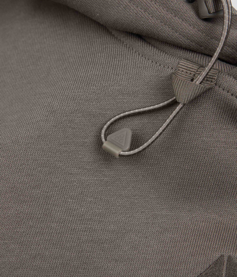 Nike ACG Therma-FIT Fleece Hoodie in Olive Grey and Ironstone