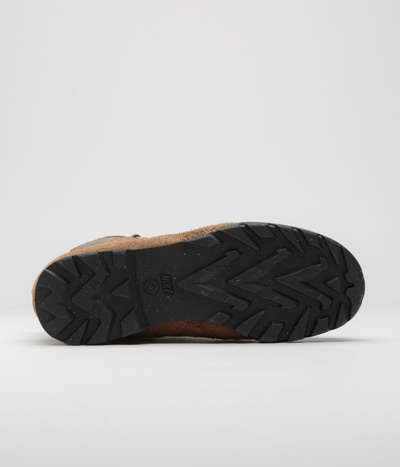Nike ACG Torre Mid Waterproof Shoes in Pecan and Black and Olive Grey - Red Plum