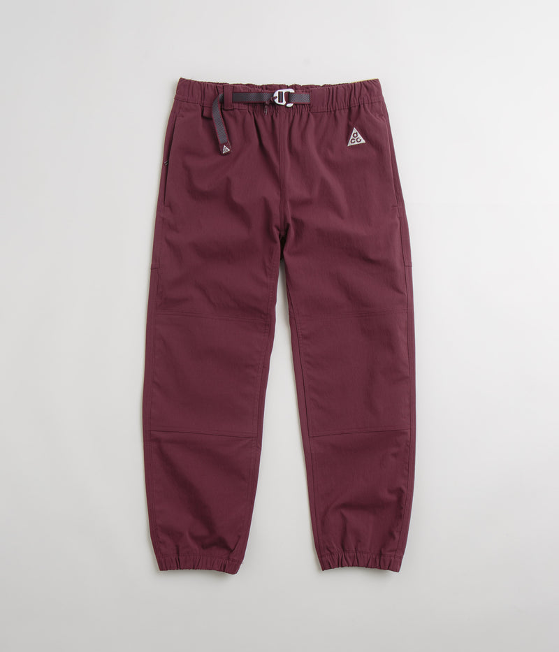 Nike ACG Trail Pants in Night Maroon and Deep Jungle / Summit White