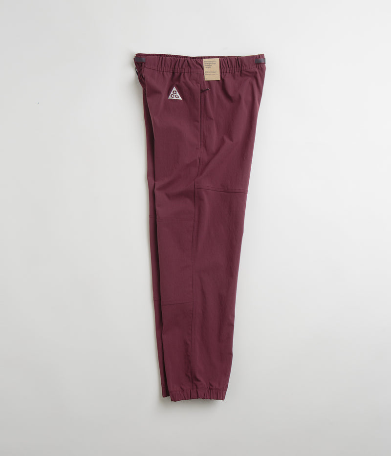Nike ACG Trail Pants in Night Maroon and Deep Jungle / Summit White