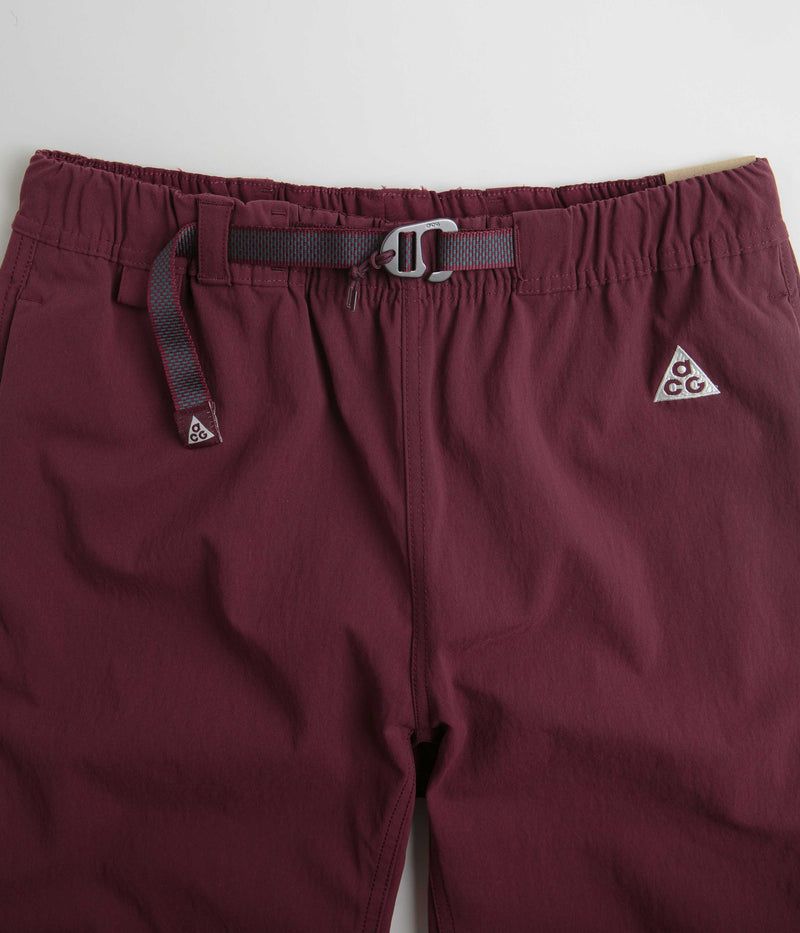 Nike ACG Trail Pants in Night Maroon and Deep Jungle / Summit White