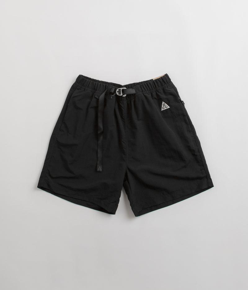 Nike ACG Trail Shorts in Black and Dark Smoke Grey / Summit White