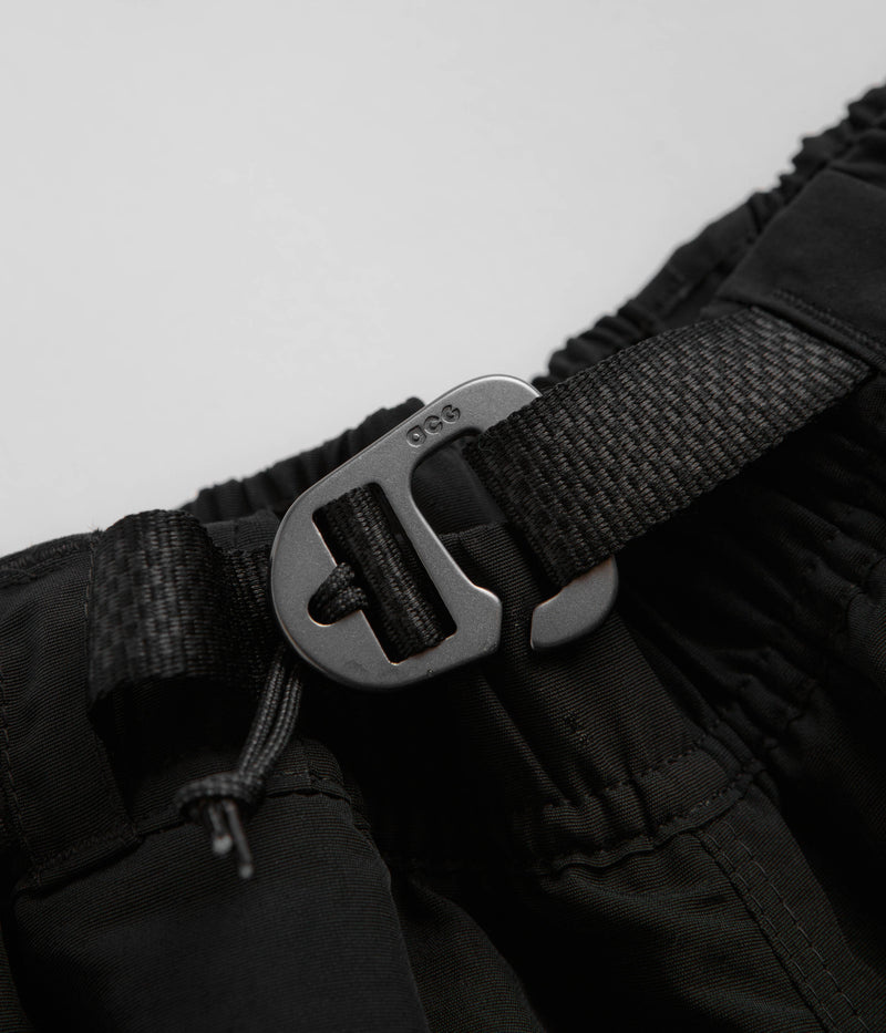 Nike ACG Trail Shorts in Black and Dark Smoke Grey / Summit White