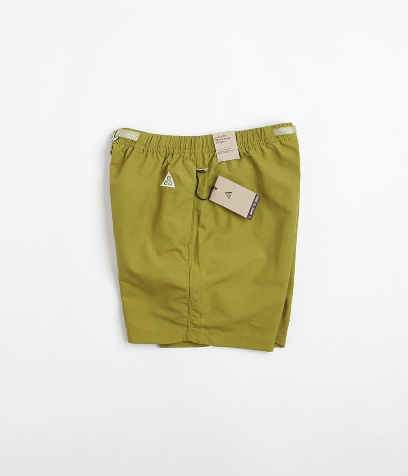 Nike ACG Trail Shorts in Moss and Light Orewood Brown / Summit White