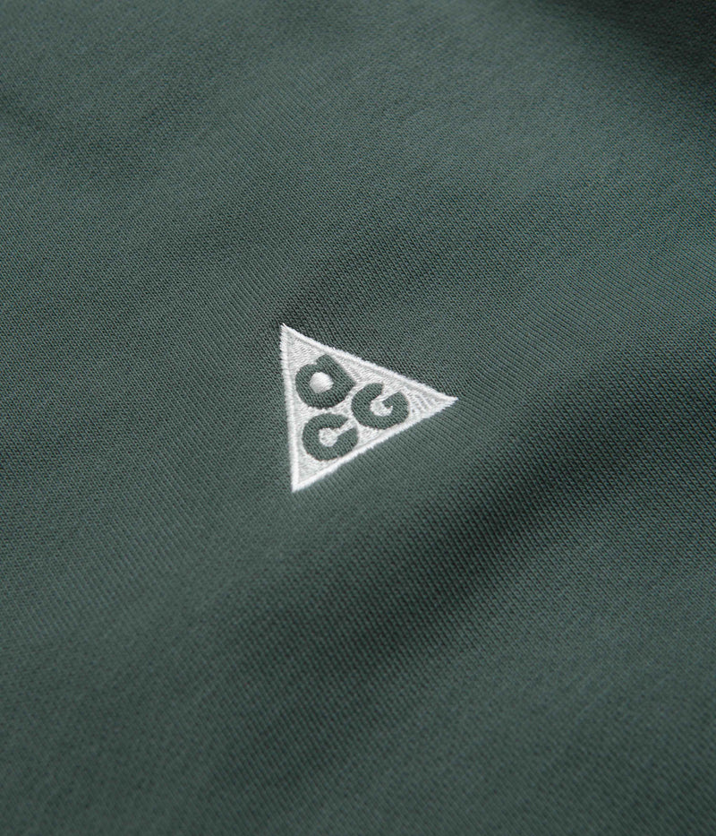 Nike ACG Tuff Fleece Crewneck Sweatshirt in Vintage Green and Vintage Green / Summit White