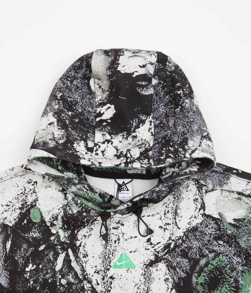 Nike ACG Tuff Fleece Hoodie in Ashen Slate and Black / Summit White