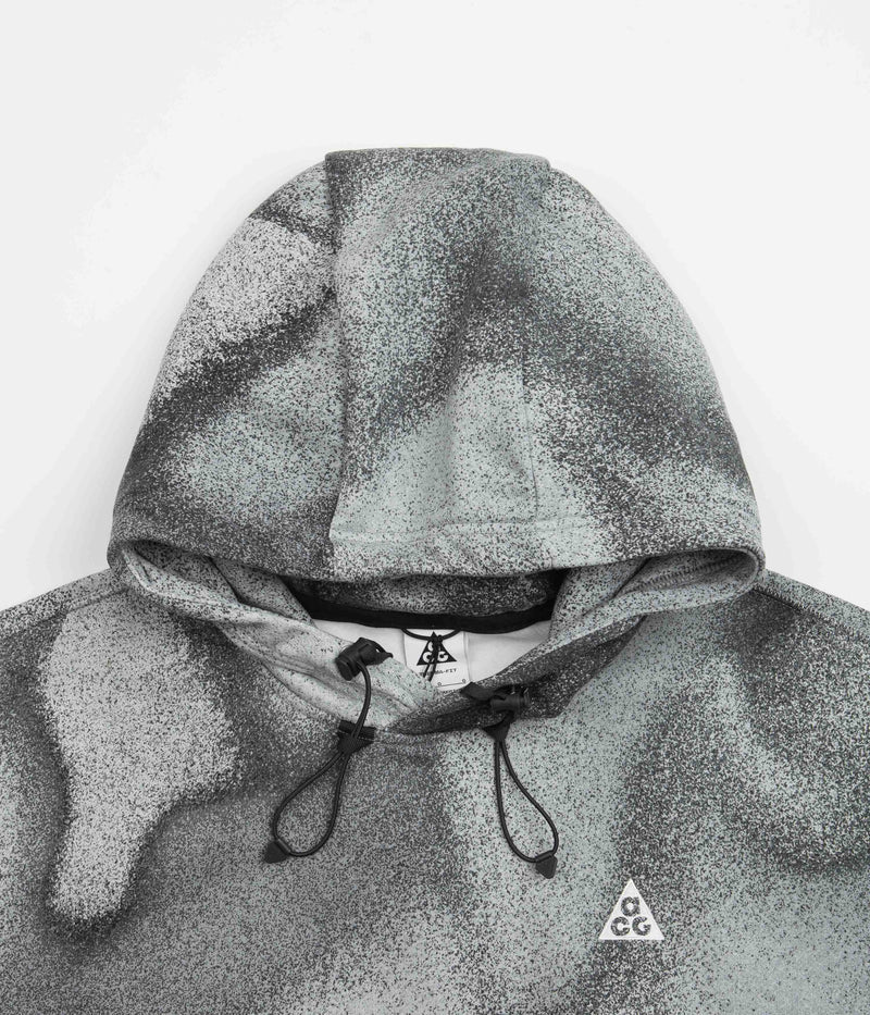 Nike ACG Tuff Fleece Hoodie in Cool Grey and Off Noir / Black / Summit White