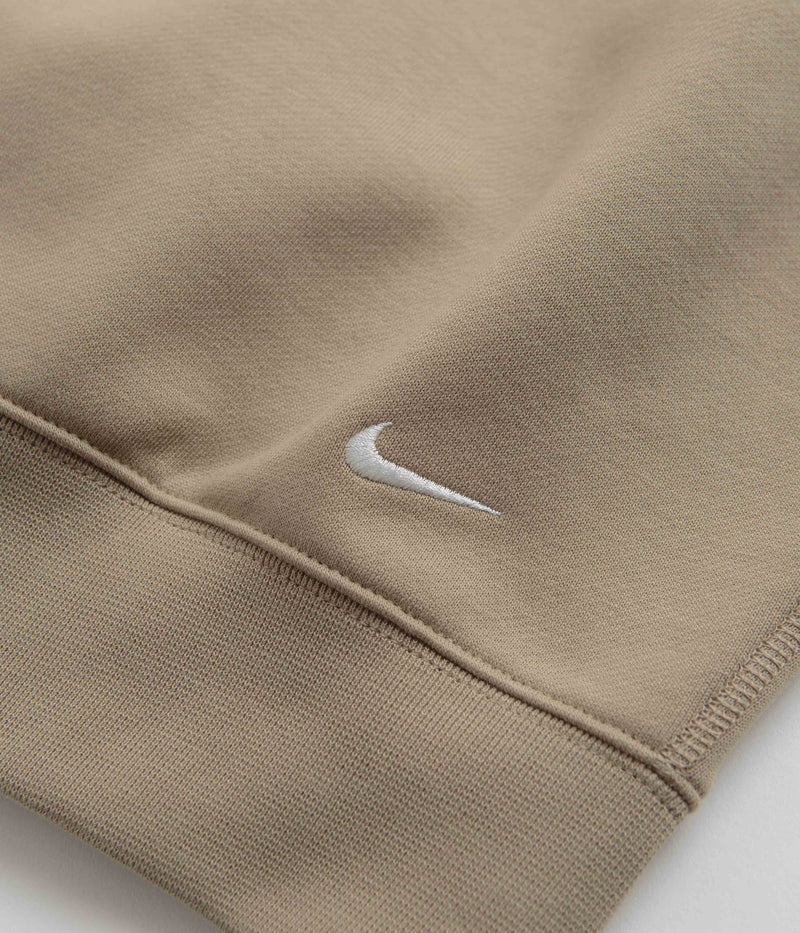 Nike ACG Tuff Fleece Hoodie in Khaki and Summit White / Summit White