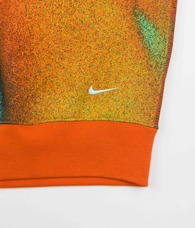 Nike ACG Tuff Fleece Hoodie in Team Orange and Off Noir / Mint Foam