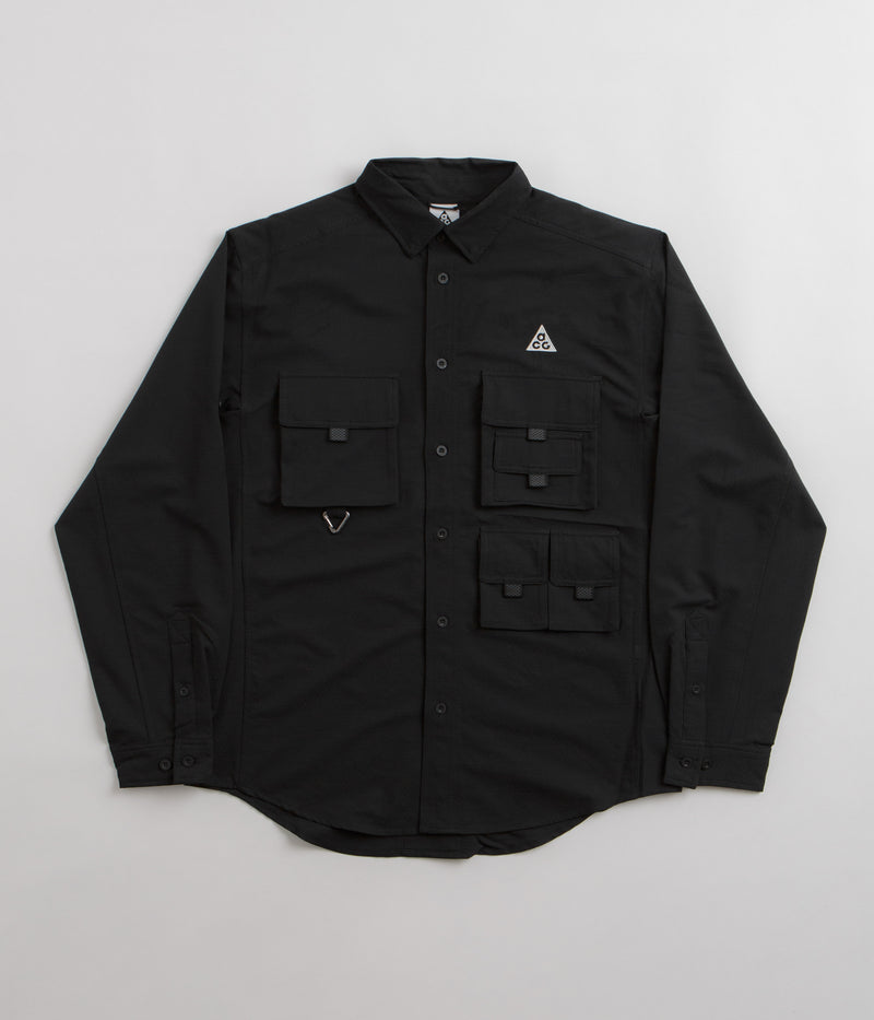 Nike ACG UV Devastation Trail Shirt in Black and Summit White
