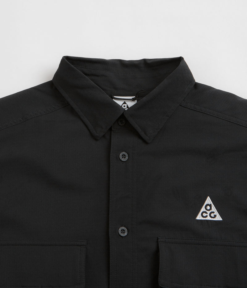 Nike ACG UV Devastation Trail Shirt in Black and Summit White