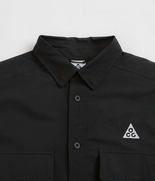 Nike ACG UV Devastation Trail Shirt in Black and Summit White