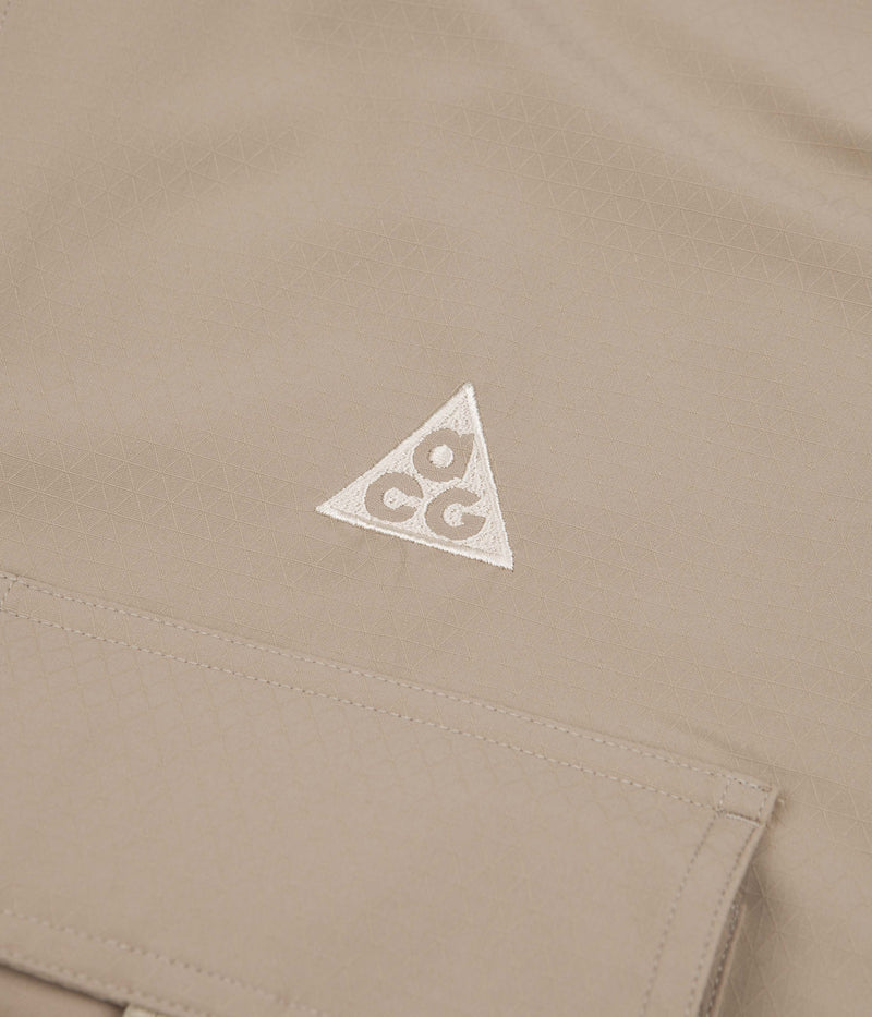 Nike ACG UV Devastation Trail Shirt in Khaki and Matte Olive / Gold Suede / Sanddrift