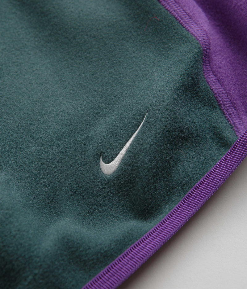 Nike ACG Wolf Tree Full Zip Hoodie in Deep Jungle and Purple Ink / Summit White
