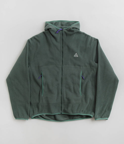 Nike ACG Wolf Tree Full Zip Hoodie in Vintage Green and Bicoastal / Summit White