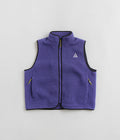 Nike ACG Womens Arctic Wolf Fleece Vest in Persian Violet and Black / Summit White