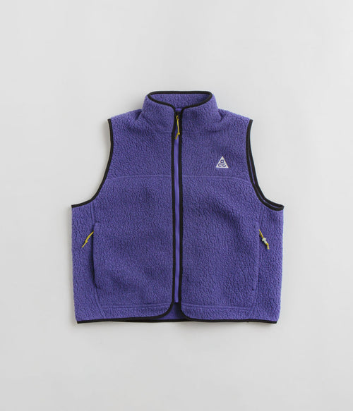 Nike ACG Womens Arctic Wolf Fleece Vest in Persian Violet and Black / Summit White