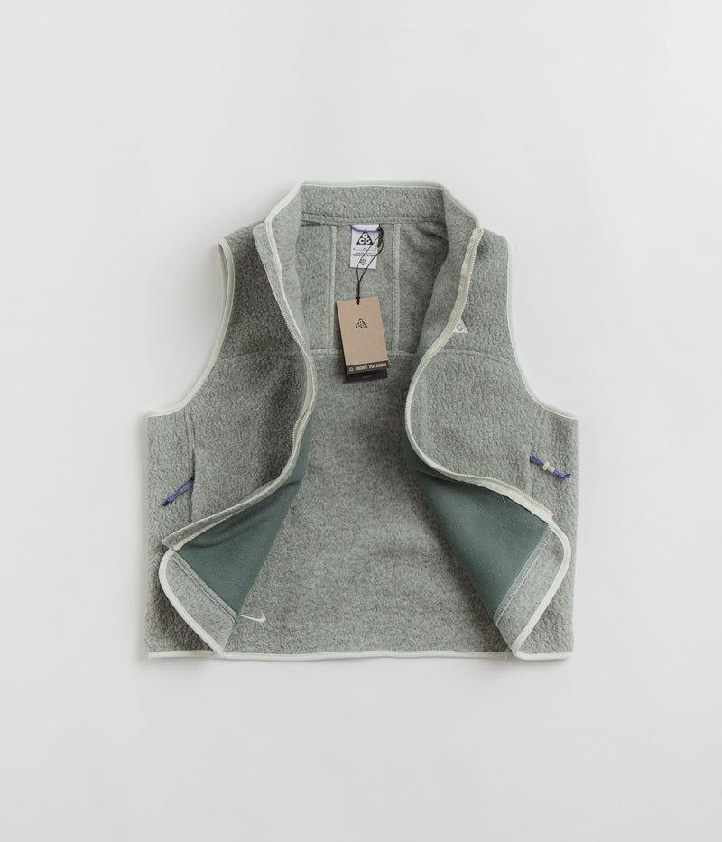 Nike ACG Womens Arctic Wolf Fleece Vest in Sea Glass and Bicoastal / Summit White