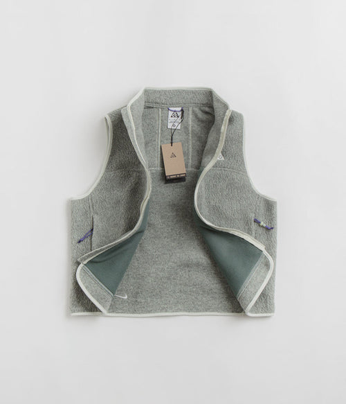 Nike ACG Womens Arctic Wolf Fleece Vest in Sea Glass and Bicoastal / Summit White