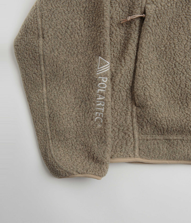 Nike ACG Womens Arctic Wolf Full-Zip Fleece in Khaki and Khaki / Summit White