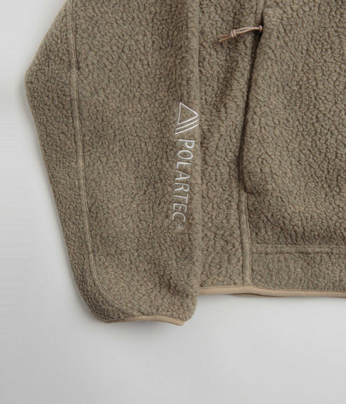 Nike ACG Womens Arctic Wolf Full-Zip Fleece in Khaki and Khaki / Summit White