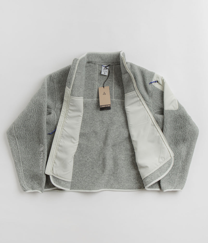 Nike ACG Womens Arctic Wolf Full-Zip Fleece in Sea Glass and Sea Glass / Summit White