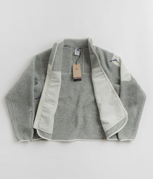 Nike ACG Womens Arctic Wolf Full-Zip Fleece in Sea Glass and Sea Glass / Summit White