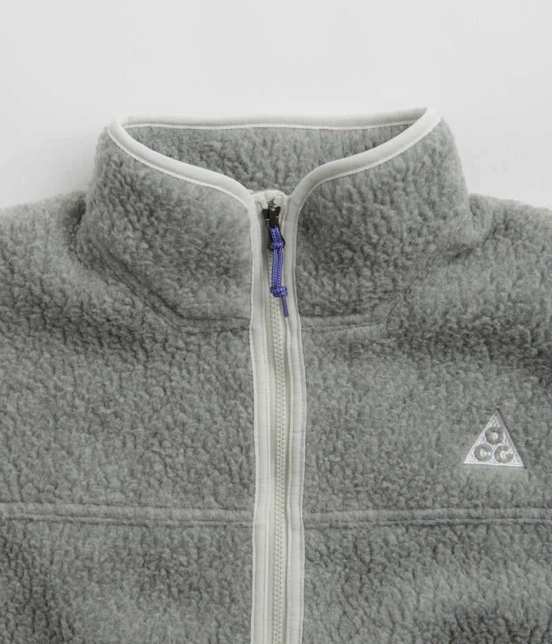Nike ACG Womens Arctic Wolf Full-Zip Fleece in Sea Glass and Sea Glass / Summit White
